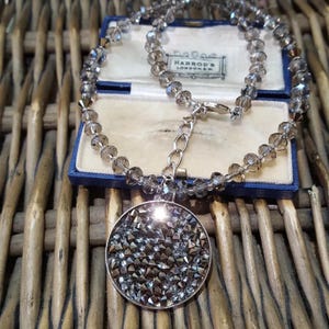 Coeur de Lion-ketting, ketting met glinsterende kristallen, verstelbaar