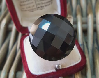 Whitney Kelly Vintage 925 Sterling Silver Ring, Black Onyx Ring, Size M.5 US 6.5