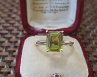 925 Sterling Silver Ring Natural Colour Change Garnet UK Size O.5 US 7.5