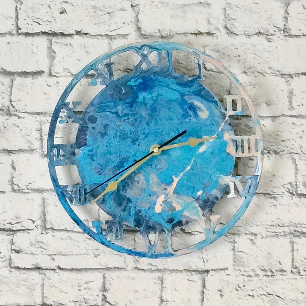 Art Wall Clock Clock Wall Art Abstract Art Abstract Etsy