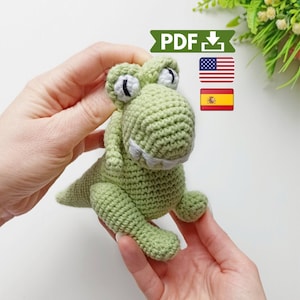 Crochet Dinosaur PDF Pattern, Amigurumi Baby T-Rex
