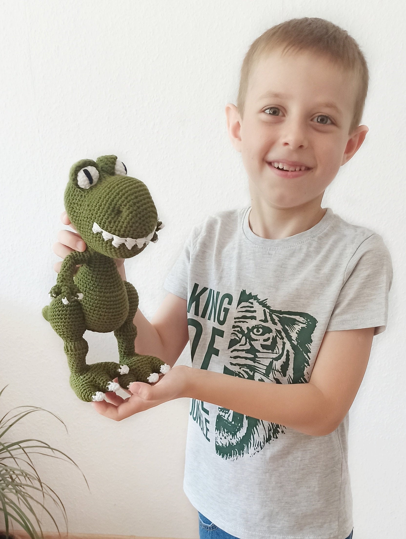 Crochet dinosaur pattern trex amigurumi pattern Etsy