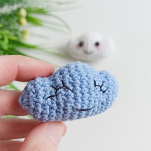 Crochet cloud pattern, baby mobile easy crochet pattern image 2