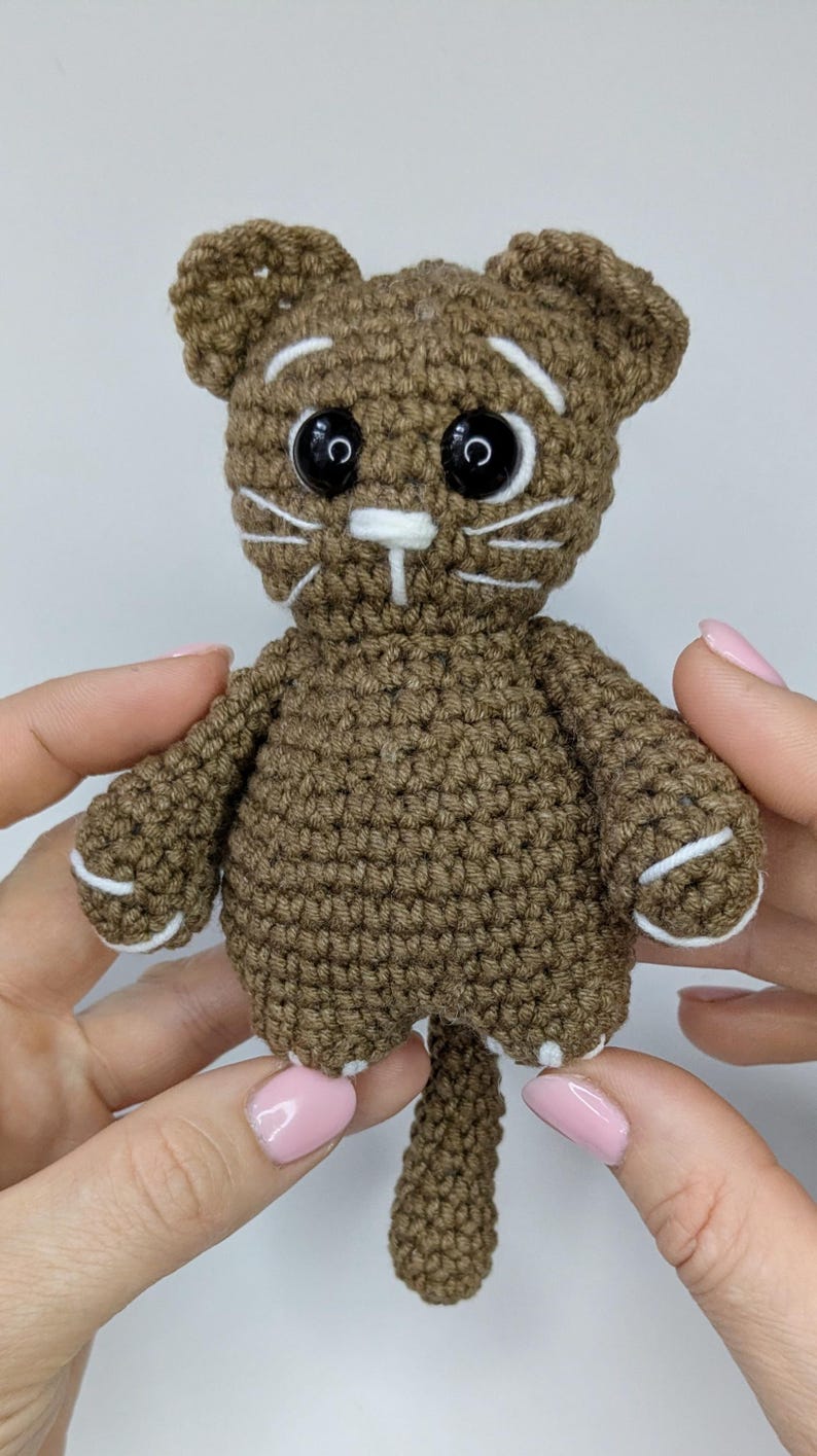 Easy Crochet Cat, Amigurumi Pattern Ziggy the Cat image 4