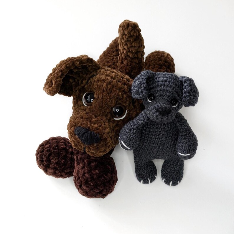 Häkelanleitung für ein Hundebaby-Kuscheltier, Amigurumi-Welpe, einfache Häkelanleitung für ein Plüschtier Bild 12