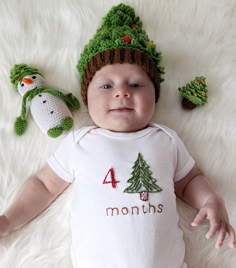 Christmas Tree Baby Hat Crochet Pattern Etsy