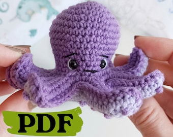Octopus crochet pattern, easy crochet amigurumi octopus pattern