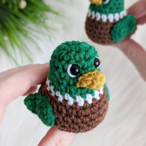 Crochet duck pattern, amigurumi mallard duck easy crochet pattern image 3