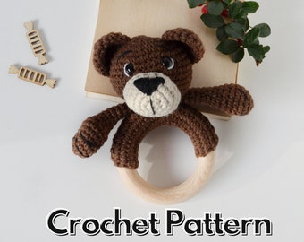 Bär Babyrassel Muster, Amigurumi Teddybär Muster