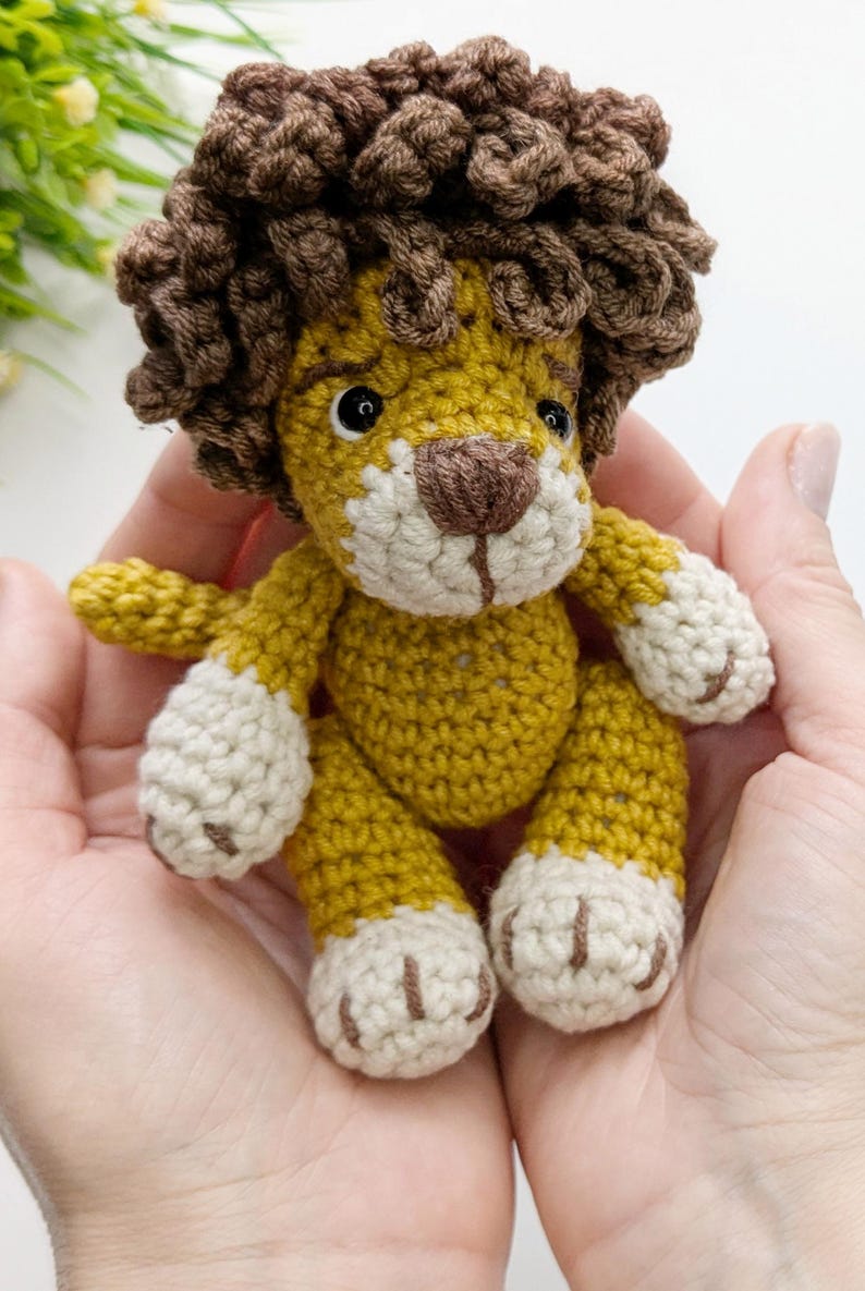 Lion crochet pattern, amigurumi lion pattern, crochet animals pattern image 8