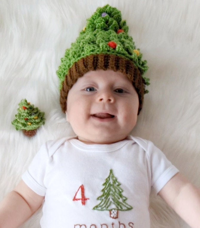 Baby Christmas Tree Hat 