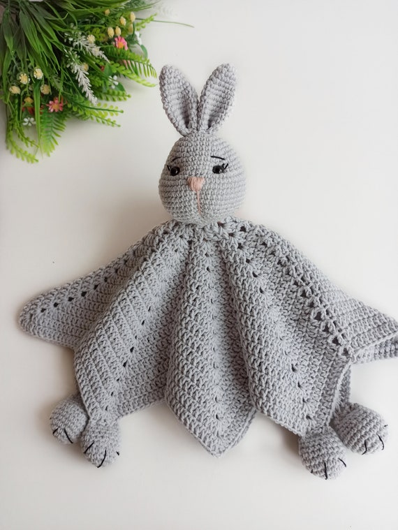 Crochet elephant lovey pattern, crochet baby security blanket Crochet  pattern by AmigurumiJoys
