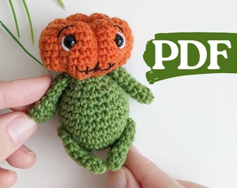 Wzór na szydełkową dynię, lalkę amigurumi, dekorację na Halloween, łatwy wzór na szydełku