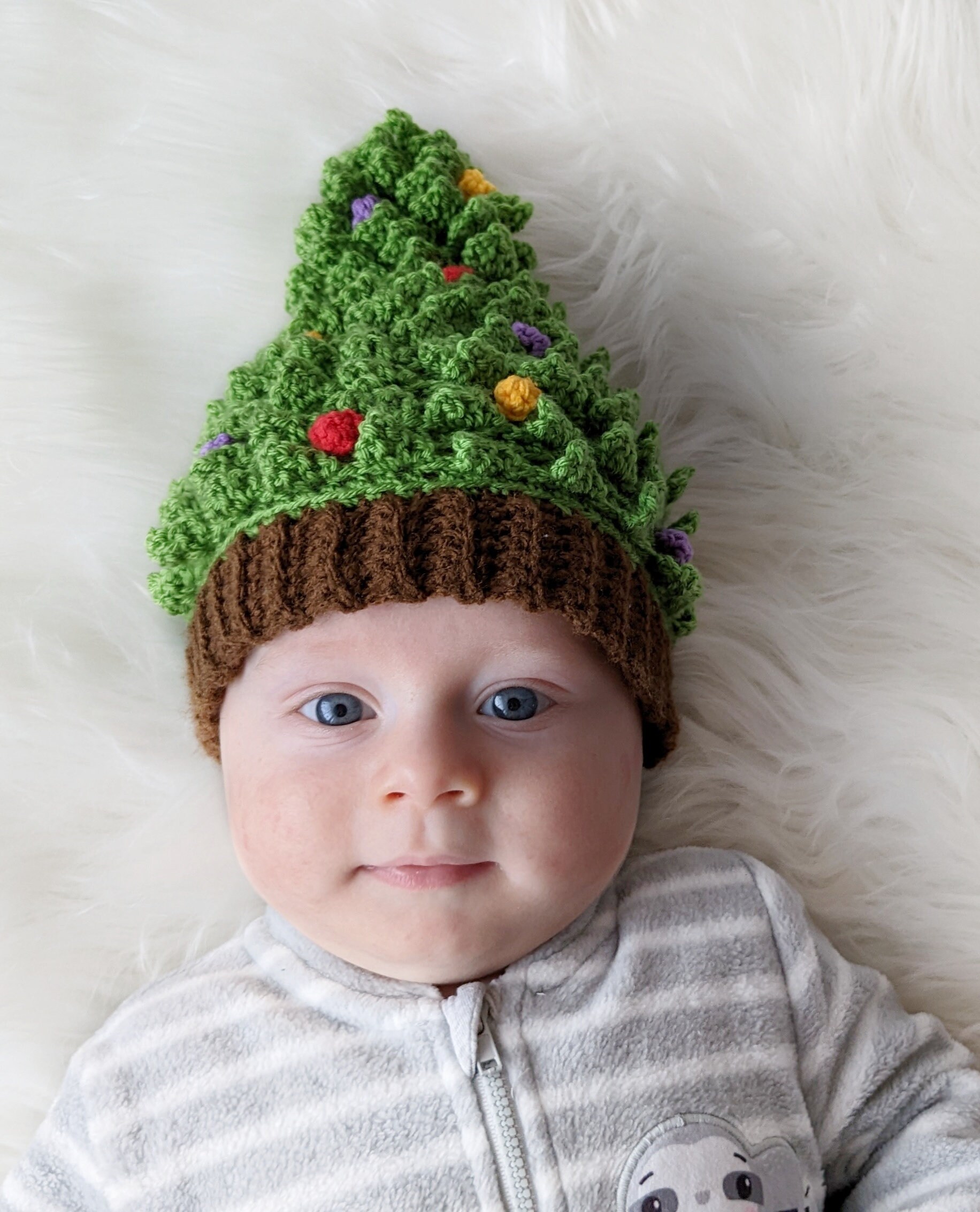 Christmas Tree Baby Hat Crochet Pattern Etsy
