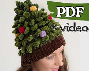 Crochet Christmas Tree Hat Pattern: Holiday Crochet Hat