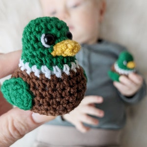 Crochet duck pattern, amigurumi mallard duck easy crochet pattern image 2