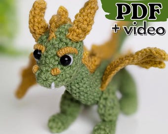Haakpatroon Dante de Draak, amigurumi-drakenpatroon