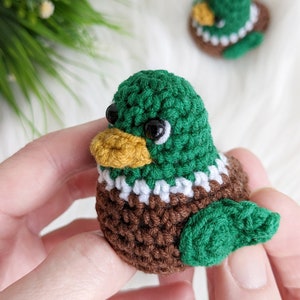 Crochet duck pattern, amigurumi mallard duck easy crochet pattern image 6