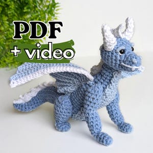 Vergil the Dragon crochet pattern, amigurumi dragon pattern