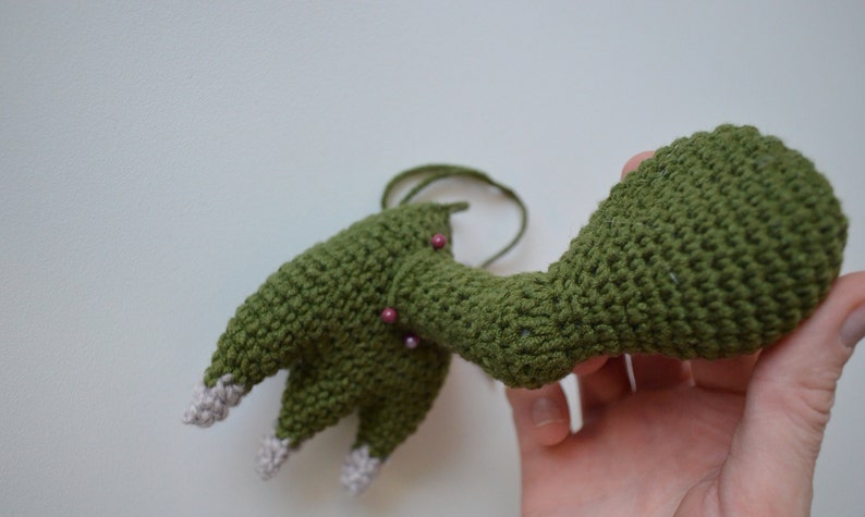 Crochet T-Rex Handmade green T-Rex Crochet PDF dinosaur pattern Amigurumu Dino Pettern