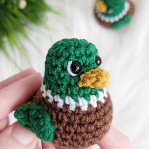 Crochet duck pattern, amigurumi mallard duck easy crochet pattern image 7