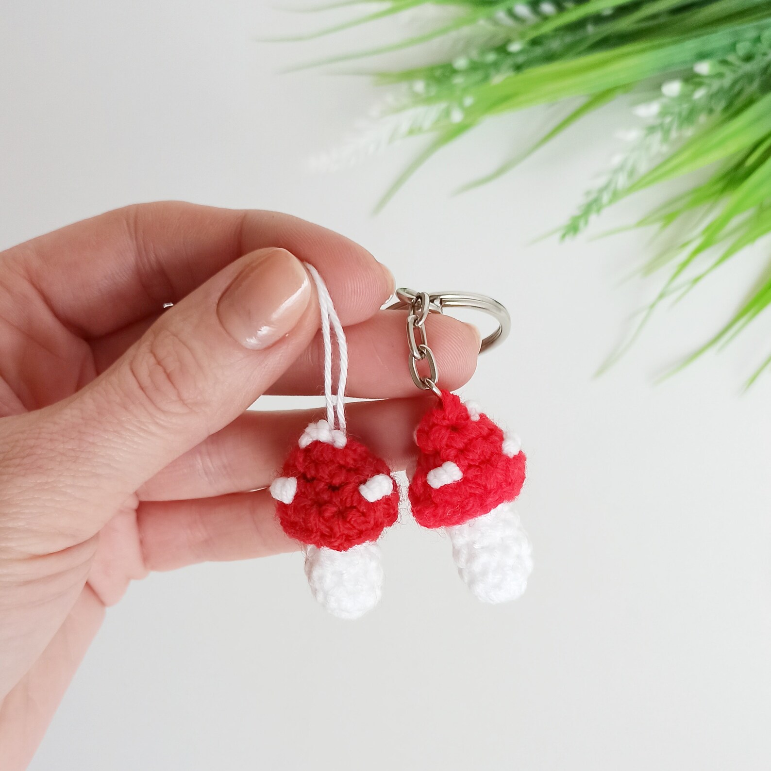 Mushroom Keychain Free Crochet Pattern Amigurumi Mushroom Etsy