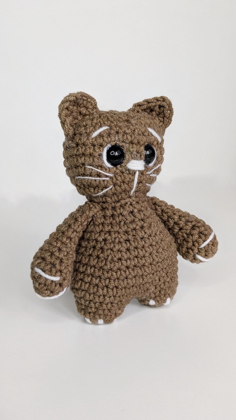 Easy Crochet Cat, Amigurumi Pattern Ziggy the Cat image 8