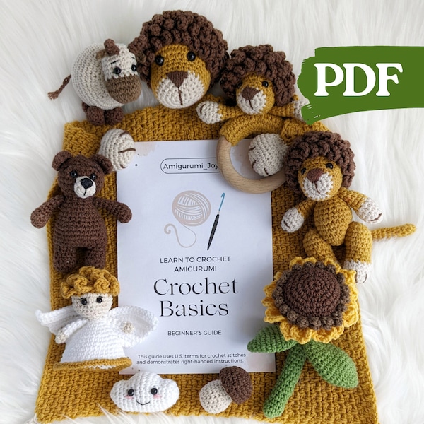 Learn to crochet, beginners crochet guide, how to crochet amigurumi