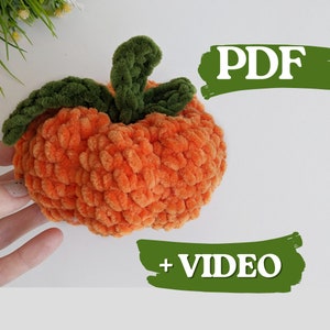 Crochet pumpkin pattern, easy crochet fall decor