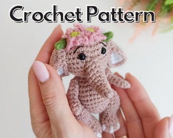 Amigurumi baby elephant crochet PDF pattern