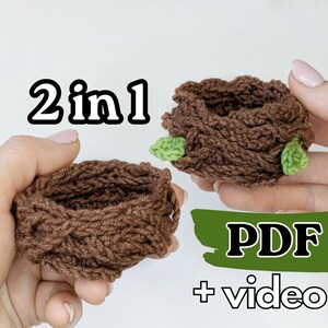 Crochet Nest 2-in-1 Pattern, Beginner Friendly (PDF Pattern) image 2
