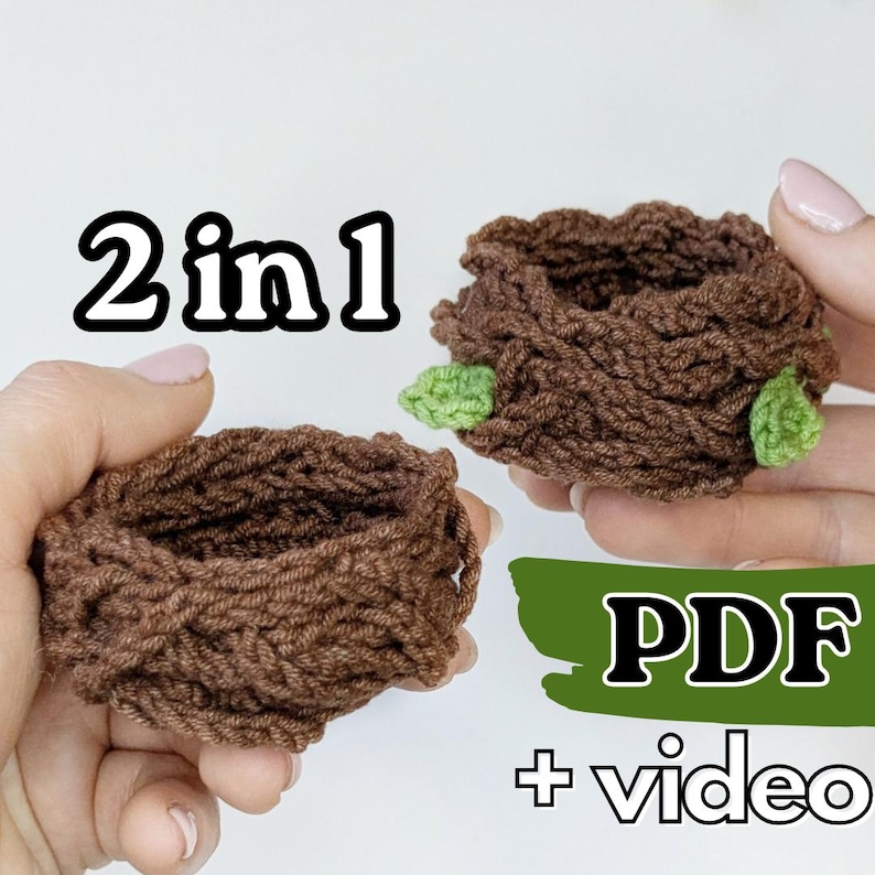 Crochet Nest 2-in-1 Pattern, Beginner Friendly (PDF Pattern) image 2