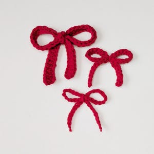 Crochet Bow 3 in 1 Pattern, Simple Hair Accessories image 7