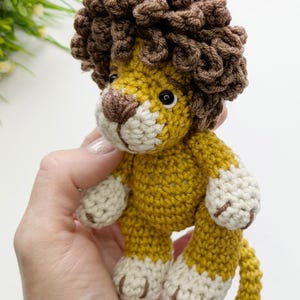 Lion crochet pattern, amigurumi lion pattern, crochet animals pattern image 7