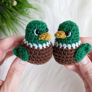 Crochet duck pattern, amigurumi mallard duck easy crochet pattern image 4