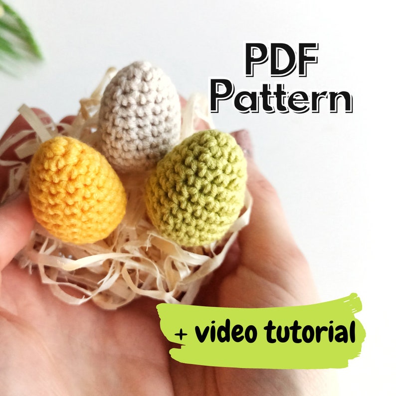 Easter Eggs Crochet Pattern Easy Crochet Egg Pattern FREE Etsy