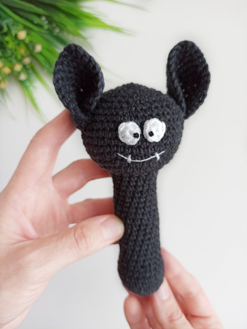 Crochet Bat Baby Rattle Pattern, Halloween Crochet Baby Gift - Etsy