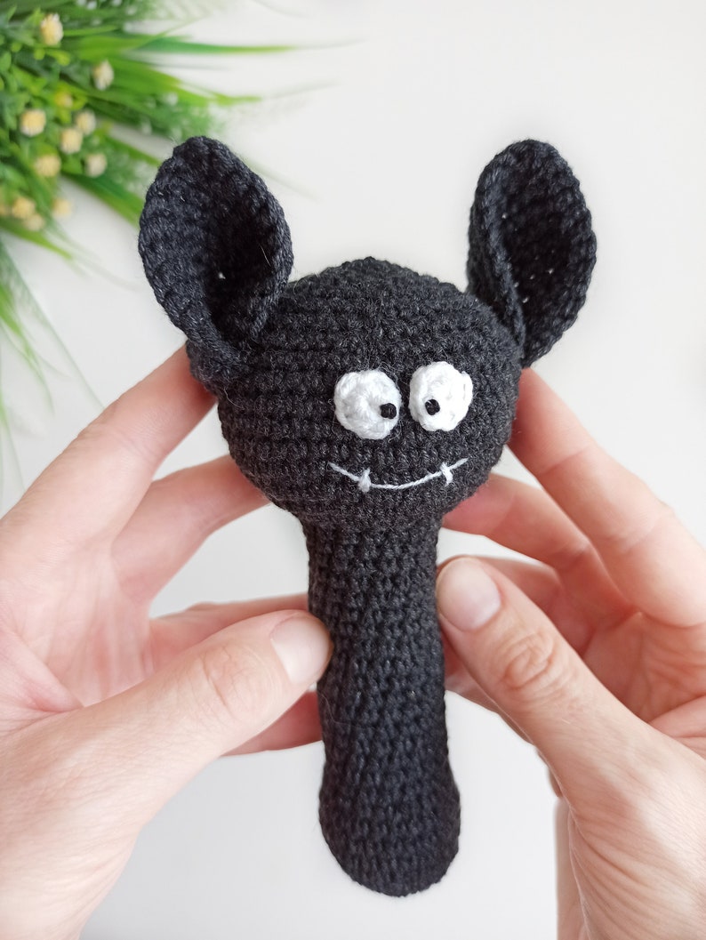 Crochet Bat Baby Rattle Pattern, Halloween Crochet Baby Gift - Etsy