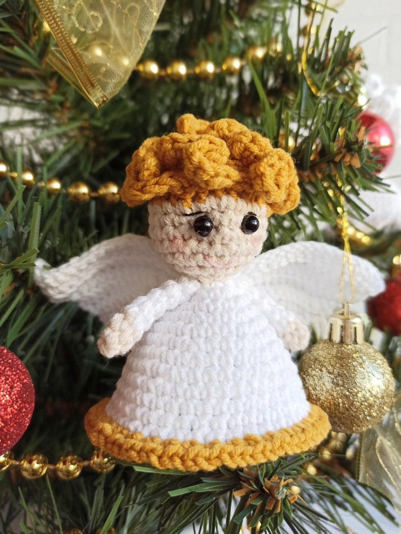 Easy Crochet Christmas Ornaments, set of 8 crochet patterns image 5