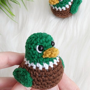 Crochet duck pattern, amigurumi mallard duck easy crochet pattern image 5