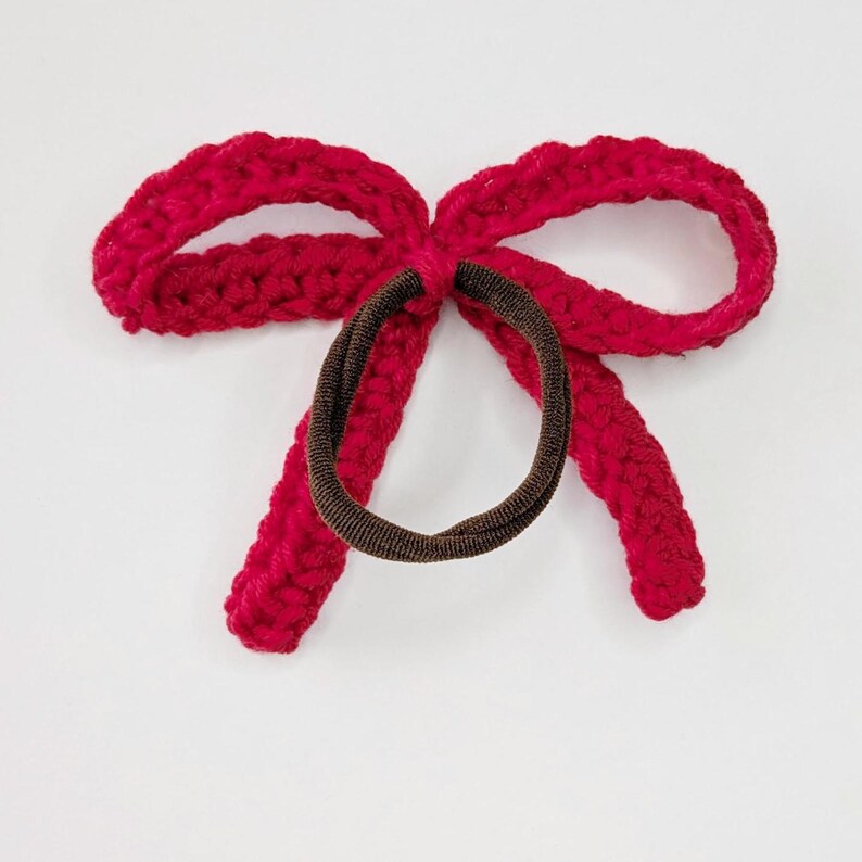 Crochet Bow 3 in 1 Pattern, Simple Hair Accessories image 3