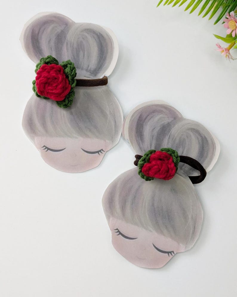 Crochet Mini Rose Pattern, Easy Flower Decor image 6