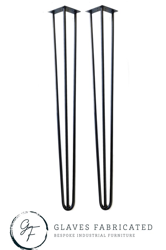 2x Hairpin Legs 106cm / 42 High Bar. 3 Rod 12mm Bar. Etsy