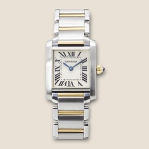 Cartier Tank Francaise 2384 Stahl und Gold Uhr