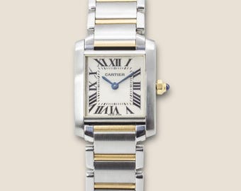 Cartier Tank Francaise 2384 Steel and Gold Watch