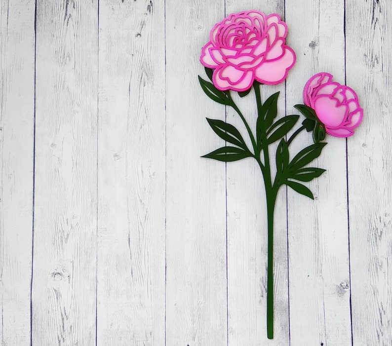 Download Peonies vector laser cut flowers Peonies SVG Peony digital ...