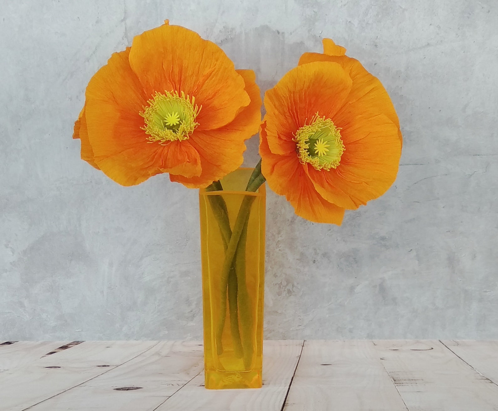 California poppy bouquet Orange poppy flower Poppy Etsy
