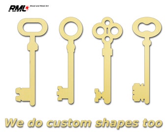 Vintage keys - Laser Cut Unfinished Wooden Cutout Shape Blank Craft Supply Pack Bundle Set #1212