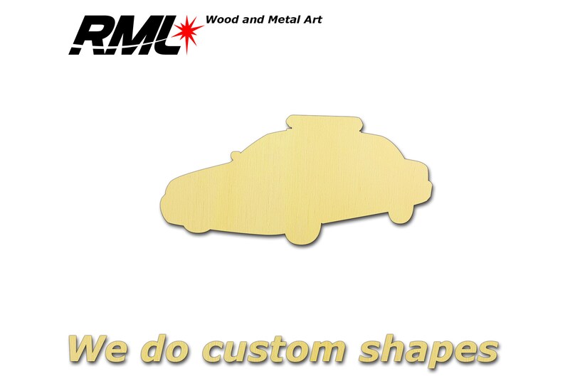 Police Car Blank Shape Wooden Pack Bundle Plywood Hobbies Set #1129
