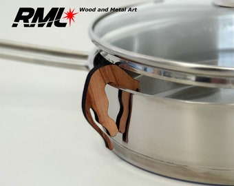 Pot guard - Panther Shape - Lid holder - Steam Vent - Pot Prop - Pot Lid Lift #214